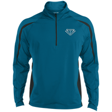 Load image into Gallery viewer, Logo Unisex Sport Wicking Colorblock 1/2 Zip
