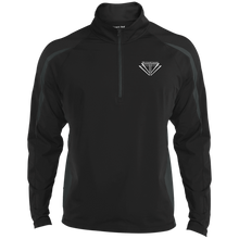 Load image into Gallery viewer, Logo Unisex Sport Wicking Colorblock 1/2 Zip